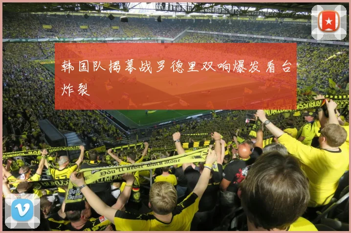 韩国队揭幕战罗德里双响爆发看台炸裂